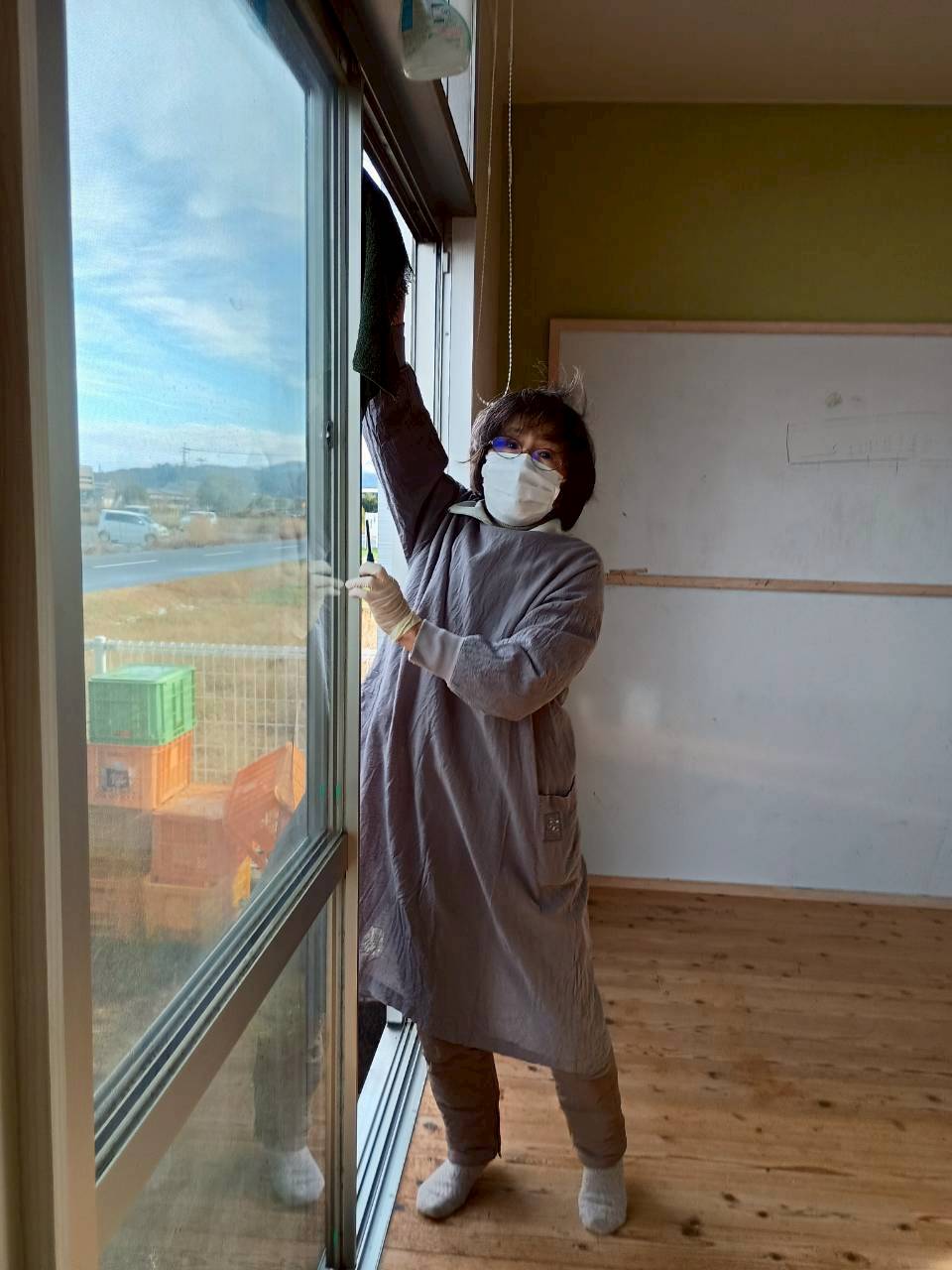 鳥取森のようちえん風りんりん・絶世の美室・スタッフ保護者子どもみんなで大掃除